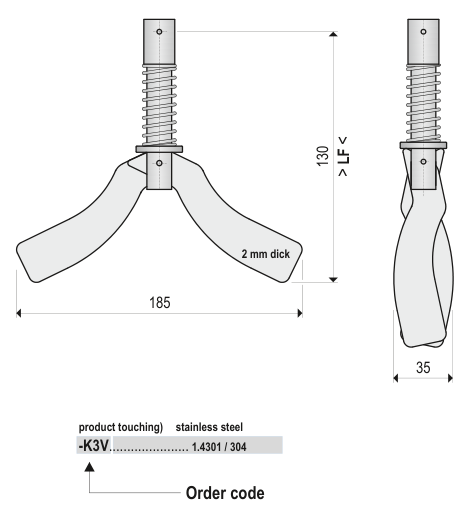 K3V · katlanır bayrak için MOLLET katalog görseli