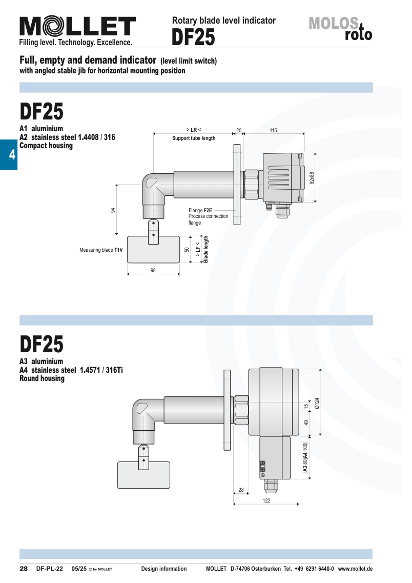 DF25 teknik çizim