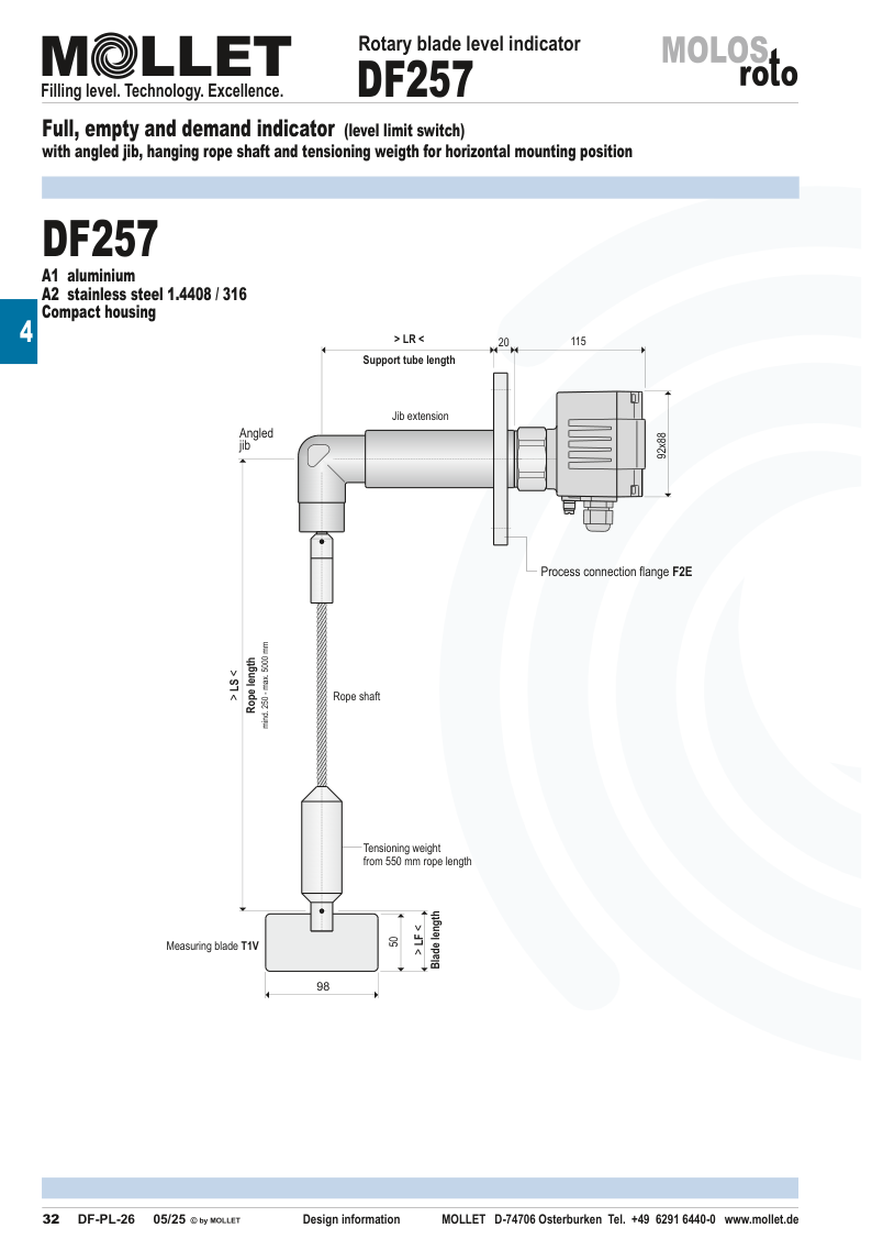 DF257 teknik çizim